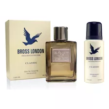 Kit Perfume Hombre Bross London Clasic Edt 100ml + Deo 150ml