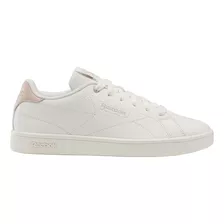 Tenis Reebok Court Clean Blanco Con Rosa Mujer