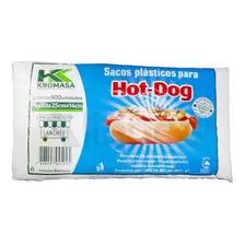 Saco Plástico Hot-dog Cachorro Quente 25x14cm Delivery 500un