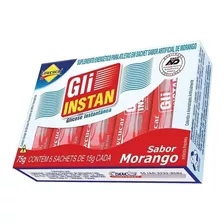 Lowçucar Gli-instan Sabor Morango Glicose Instantânea 5x15g