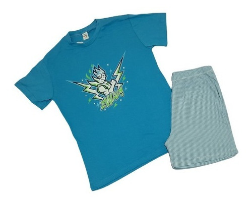 Pijama Menino - Shorts Com Camiseta - 100%algodão