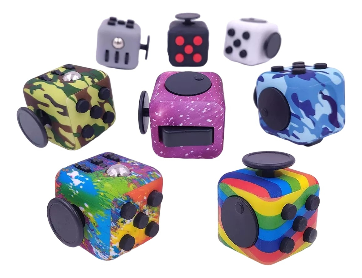 Cubo Dado Anti Stress Ansiedad Fidget Juguete Sensorial X 1