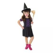 Fantasia Halloween Bruxa Morgana Infantil