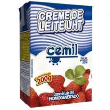 Creme De Leite Cemil Kit 6 Unidades 200ml Cada