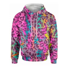 Sudadera Deportiva Animal Print Leopardo Pintura Colores 02