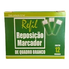 Refil Para Pincel De Quadro Branco Board Master Recarregável Cor Da Tinta Verde Cor Do Exterior Verde