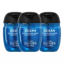 Ocean For Men Gel Antibacterial Bath & Body Works Kit De 3pz