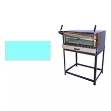 Vidro Forno Cristal Aço 82x28