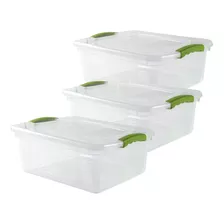 Set 3 Cajas Organizadoras Pack Organizador Plastico 15 Lts