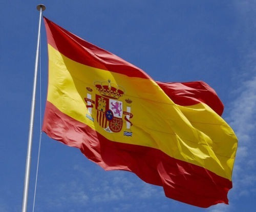 14824 Bandeira Espanha Poliéster Dupla Face 90 X 150 Cm