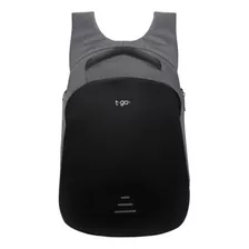 Mochila T-go Porta Notebook Hasta 17´´ Ab34 Urbana Impermeable Gris Liso