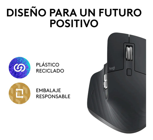 Mouse Inalámbrico Logitech Mx Master 3s Gris Grafito