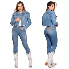 Jaqueta Jeans Feminina Buphallos