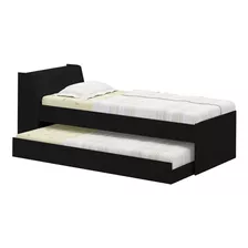 Cama Solteiro Bicama Ditália Bb-28 Preto