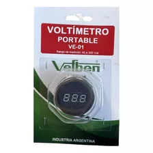 Voltimetro Enchufable Portatil Digital Vefben 60 A 300vca
