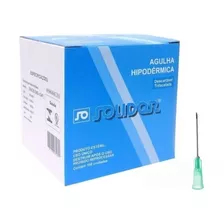 Agulha HiPodérmica Intramuscular 25x0,8mm 21g Verde Cx 100un