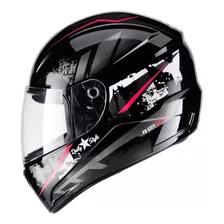 Capacete Moto Masculino Feminino Fly F-9 City Tamanho Do Capacete 58 Cor Preto Brilhante-vermelho