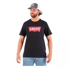 Camiseta Levis Masculina Estampada Básica Preta Lb0010024