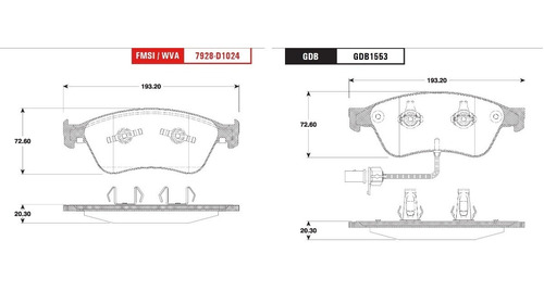 Balata Delantera Audi A8 Quattro 2004-2010 Foto 2