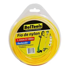 Fio De Nylon Redondo Roçadeira 1,3mm X100m Beltools