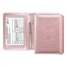 Combo De Portatarjetas De Vacunas Y Pasaporte Acdream, Funda