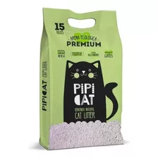 Arena Ecológica Premium Pipi Cat Lavanda 15kg X 15kg De Peso Neto Y 15kg De Peso Por Unidad