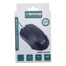 Mouse Óptico 3d Verde Usb Model Sb-s03