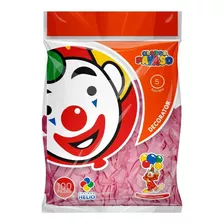 Globo Latex Decorator Redondo N° 5 Payaso C/100 Piezas Color Rosa Bebé