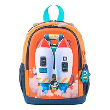 Morral Totto Para Niño Cohety S Color Naranja Diseño De La Tela Liso