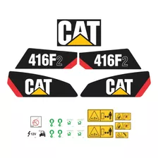 Adesivos Decalque Retroescavadeira Caterpillar 416f2