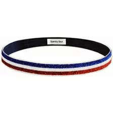 Sparkly Soul Headband (red White Blue, Wide)