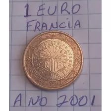 Moneda 1 Euro Francia Año 2001 (error Descentrada) Coleccion