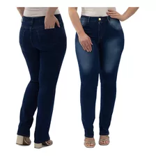 Kit 2 Calça Jeans Feminina Com Lycra Original Almix