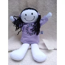 Boneca De Pano E Pelúcia Saúde Criança - Menina Blusa Lilás