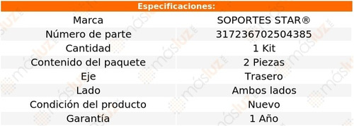 Pack Topes Rebote Tras Chrysler Voyager V6 3.3l 95/08 S Star Foto 2