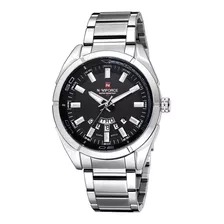 Reloj Hombre Casual Naviforce 9038 Acerado Fechador Original