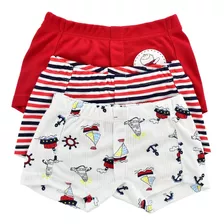 Ropa Interior Boxer Calzoncillo Para Niño X3