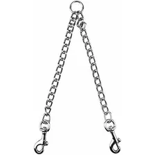 Correa Retráctil - Hqdeal Metal Double Dog Lead, Double Ende