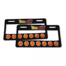 Juego Porta Placa Dragon Ball Universal Auto/camioneta