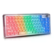 Teclado Mecanico Gamer Usb Sem Fio Bluetooth Led Pc Android