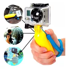 Bastão Flutuante Compatível Go Pro Sport Cam 4k Sjcam Eken Cor Amarelo