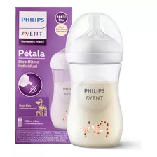 Mamadeira Pétala 3.0 260ml Bico Nº3 Decorada - Philips Avent Cor Girafa