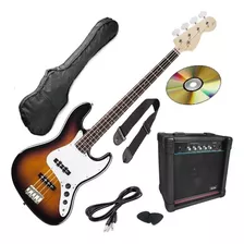 Gran Pack Bajo Electrico Amplificador Accesorio Mod J-bass