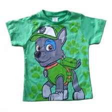 Camiseta Infantil Fantasia Rocky Patrulha Canina