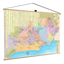 Mapa Cidade Natal - Rn Politico Geográfico Banner Poster Escolar Geografia