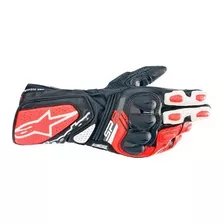 Luva Alpinestars Sp 8 V3 Preto Branco Vermelho