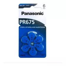 Bateria Para Aparelho Auditivo Pr675 C/06 - Panasonic