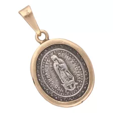 Medalla De Plata 925 Y Oro De 14k, 2.5 Gramos