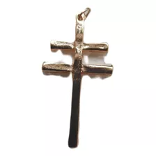 B. Antigo - Crucifixo Ou Cruz De Caravaca Metal Dourado