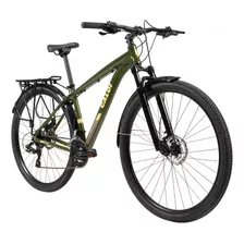 Bicicleta 29 Caloi Equiped Freio Hidráulico 24 Velocidades Cor Verde/bege Tamanho Do Quadro L 19